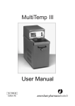 Pharmacia MultiTemp III user manual