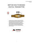 MDT500 MULTIVARIABLE DIGITAL TRANSMITTER DIGITAL