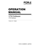 VTW Software Operation manual[PDF:17.4MB] - FOR