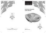 ELECTRIC PIE MAKER USER MANUAL