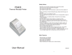 PS805 Thermal Receipt Printer Manual