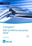 3-Heights™ PDF to PDF/A Converter Shell, User Manual