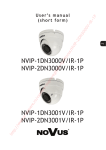 NVIP-1DN3000V/IR-1P NVIP-2DN3000V/IR-1P NVIP