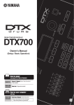 DTX700 Owner`s Manual