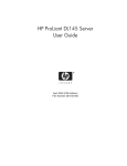 HP ProLiant DL145 Server User Guide