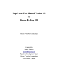 NepaLinux User Manual Version 3.0 for Gnome Desktop CD