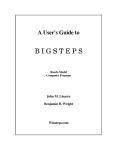 Bigsteps user Manual - Winsteps and Facets Rasch Analysis Software