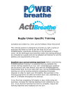 Rugby Union: POWERbreathe Training Protocols