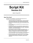 ScriptKit User Document