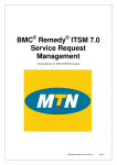 Service Request Management User Manual