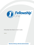 Fellowship One Check-in User`s Guide