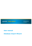 User manual Database Import Wizard