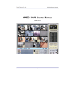 MPEG4 NVR User`s Manual
