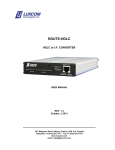 Route HDLC Manual