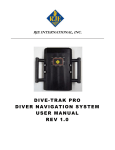 DIVE-TRAK PRO DIVER NAVIGATION SYSTEM USER MANUAL