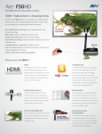 Aver F50HD Spec Sheet