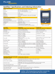 OptiFiber® Specifications and Ordering Information