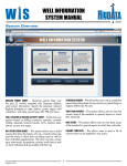 WELL INFORMATION SYSTEM MANUAL