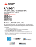 154 Series 164 Series 265 Series BASIC OWNER`S GUIDE