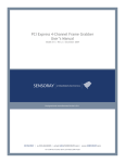 PCI Express 4-Channel Frame Grabber User`s Manual