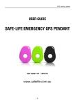 SAFE-LIFE EMERGENCY GPS PENDANT