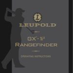 GX 1i² Manual - Leupold Golf