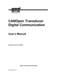 CANOpen Transducer Digital Communication