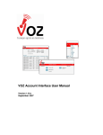 VOZ Account Interface User Manual