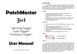 User Manual - PatchMaster Lightning Shutter Trigger