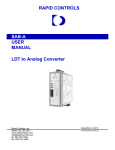 SAB-A USER MANUAL RAPID CONTROLS LDT to Analog Converter