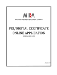 General User Guide - mida digital certificate online application