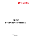 Ai-T60 TVI DVR User Manual
