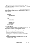 Guidelines for writing a lab report