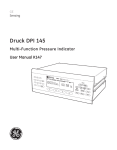 Druck DPI 145 Multi-Function Pressure Indicator User Manual K147