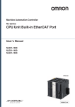 NJ-series CPU Unit Built-in EtherCAT Port User`s Manual