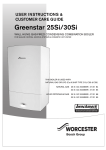 User manual for Greenstar Si