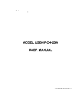 MODEL USB-IIRO4-2SM USER MANUAL