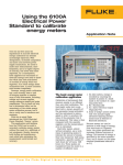 Using the 6100A Electrical Power Standard to calibrate