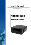 Poséo 5200 User Manual - Support Technique AURES