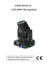 USER MANUAL LED (60W) Moving Head