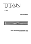 TX-700 H Instruction Manual Digital Satellite Receiver with HDMI