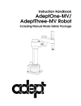 AdeptOne-MV/AdeptThree-MV Robot Instruction Handbook