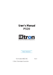 P520 English User`s Manual for CD & Web