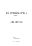 BSR Screen Recorder 5 User Manual