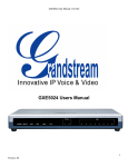 GXE5024 Users Manual - Grandstream Networks