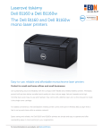 The Dell B1160 and Dell B1160w mono laser printers