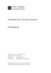 Embedded Unit Testing Framework