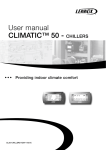 User manual CLIMATIC™ 50 - CHILLERS