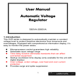 User Manual Automatic Voltage Regulator