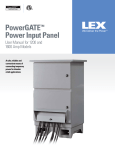 PowerGATE™ Power Input Panel